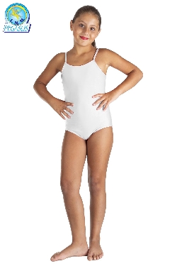 BODY LYCRA SPALLINE TINTA UNITA BIANCO BAMBINA